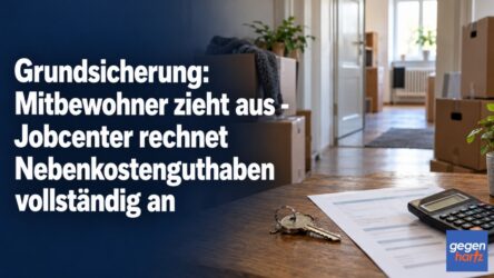 Beitragsbild von: Grundsicherung: Mitbewohner zieht aus - Jobcenter rechnet Nebenkosten trotzdem vollständig an
