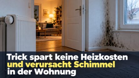 Beitragsbild von: Mieter aufgepasst: Oft genutzter Trick spart keine Heizkosten und verursacht Schimmel in der Wohnung