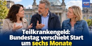Krankengeld und Arbeit kombinieren: Bundestag verschiebt Start um sechs Monate