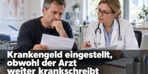 Krankengeld eingestellt, obwohl der Arzt weiter krankschreibt
