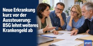 Neue Erkrankung kurz vor der Aussteuerung: BSG lehnt weiteres Krankengeld ab