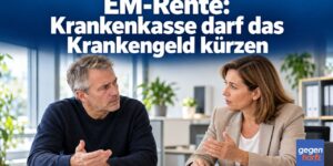Krankengeld: Krankenkasse darf das Krankengeld bei EM-Rente kürzen