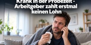 Krankengeld: Krank in der Probezeit - Arbeitgeber zahlt erstmal keinen Lohn