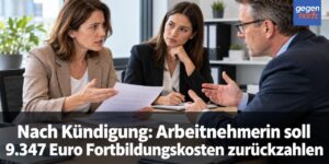 Nach Kündigung: Arbeitnehmerin soll 9.347 Euro Fortbildungskosten zurückzahlen