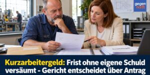 Kurzarbeitergeld: Frist ohne eigene Schuld versäumt - Gericht entscheidet über Antrag