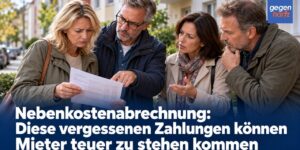 Nebenkostenabrechnung: Diese vergessenen Zahlungen können Mieter teuer zu stehen kommen