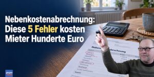 Nebenkostenabrechnung: Diese 5 Fehler kosten Mieter Hunderte Euro