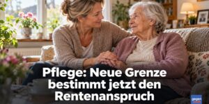 Pflege von Angehörigen: Neue Grenze bestimmt jetzt die eigene Rente