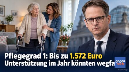 Beitragsbild von: Pflegegrad 1: Bis zu 1.572 Euro Unterstützung im Jahr sollen wegfallen
