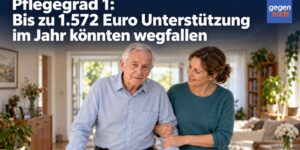 Pflegegrad 1: Bis zu 1.572 Euro Unterstützung im Jahr könnten wegfallen