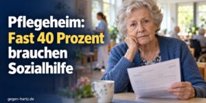 Pflegeheim: Fast 40 Prozent der Pflegebewohner sind auf Sozialhilfe angewiesen