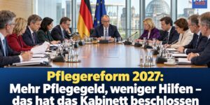 Pflege 2027: Mehr Pflegegeld, weniger Hilfen – das hat das Kabinett jetzt beschlossen