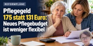 Pflegegeld 175 statt 131 Euro: Neues Pflegebudget ist aber weniger flexibel