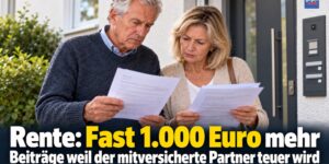 Rente: Fast 1.000 Euro mehr Beiträge weil der mitversicherte Partner teuer wird