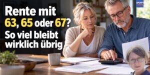 Rente mit 63, 65 oder 67? So viel Rente bleibt übrig