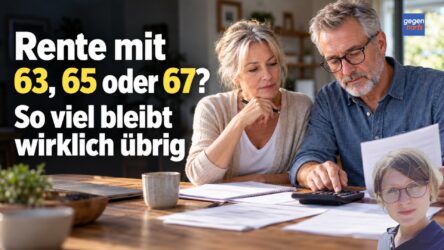 Beitragsbild von: Rente mit 63, 65 oder 67? So viel Rente bleibt übrig