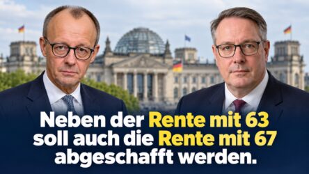 Beitragsbild von: Neben der Rente mit 63 soll auch die Altersrente mit 67 abgeschafft werden