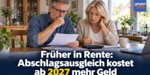 Früher in Rente: Abschlagsausgleich kostet ab 2027 mehr Geld