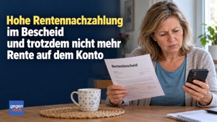 Beitragsbild von: Hohe Rentennachzahlung im Bescheid und trotzdem nicht mehr Rente auf dem Konto