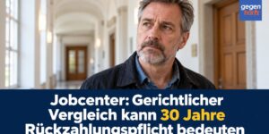 Jobcenter: Gerichtlicher Vergleich kann 30 Jahre Rückzahlungspflicht bedeuten