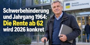 Schwerbehinderung und Jahrgang 1964: Die Rente ab 62 wird 2026 konkret
