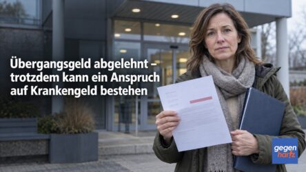 Beitragsbild von: Übergangsgeld abgelehnt – trotzdem kann ein Anspruch auf Krankengeld bestehen