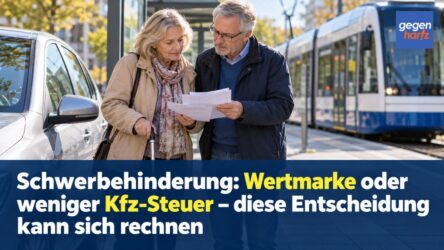 Beitragsbild von: Schwerbehinderung: Wertmarke oder weniger Kfz-Steuer – diese Entscheidung kann sich rechnen