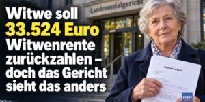 Witwe soll 33.524 Euro Witwenrente zurückzahlen – doch das Gericht sieht das anders