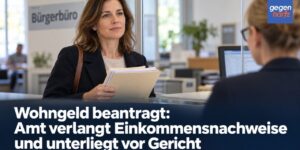Wohngeld beantragt: Amt verlangt Einkommensnachweise und unterliegt vor Gericht