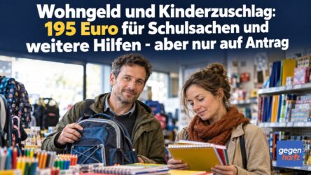 Beitragsbild von: Wohngeld und Kinderzuschlag: 195 Euro für Schulsachen und weitere Hilfen - aber nur auf Antrag