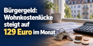 Bürgergeld: Wohnkostenlücke steigt auf 129 Euro im Monat
